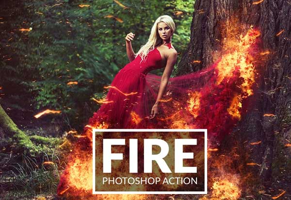 animated fire photoshop action free download